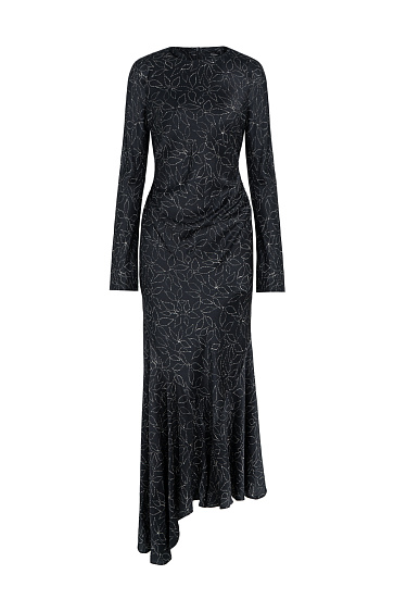 Dress with an asymmetrical hem - BRUSNIKA Women Clothes