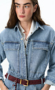 Denim overall with long sleeves - BRUSNIKA. Women clothes