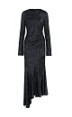 Dress with an asymmetrical hem - BRUSNIKA. Women clothes