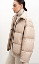 Faux leather down jacket - BRUSNIKA. Women clothes