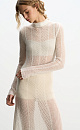 Openwork dress made of mohair and alpaca wool - BRUSNIKA. Women clothes