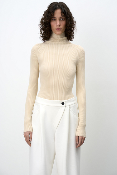 Ribbed knit turtleneck - BRUSNIKA Women Clothes