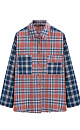 100% cotton plaid shirt - BRUSNIKA. Women clothes