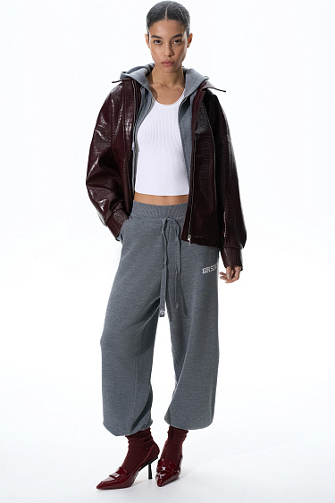 Jacket made of textured eco‑leather - BRUSNIKA Women Clothes