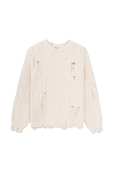 Grunge knit jumper - BRUSNIKA Women Clothes