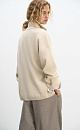 Jumper with a stand collar and a zippe - BRUSNIKA. Women clothes