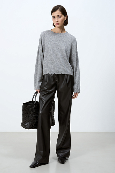 cropped jumper made of cashmere and wool - BRUSNIKA Women Clothes