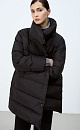 Puffer jacket with snap button closure and high collar - BRUSNIKA. Women clothes