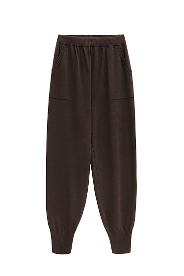 Knitted trousers in a sporty style - BRUSNIKA Women Clothes