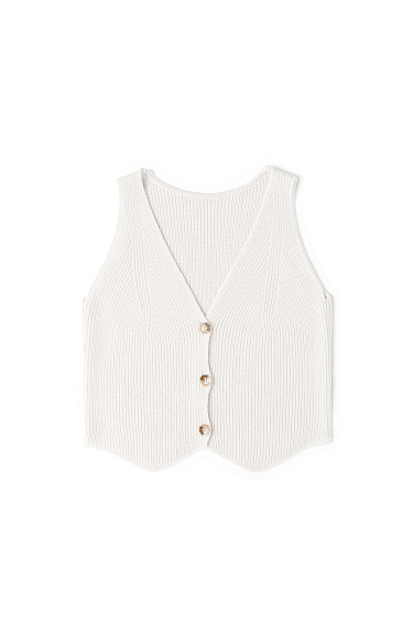 Knitted wool-blend vest - BRUSNIKA Women Clothes
