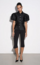 Jacquard jacket with a Basque - BRUSNIKA. Women clothes