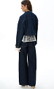 Fringed denim jacket - BRUSNIKA. Women clothes