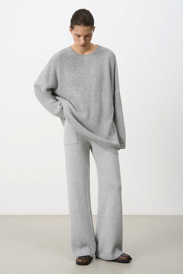 Knitted trousers made of angora - BRUSNIKA Women Clothes