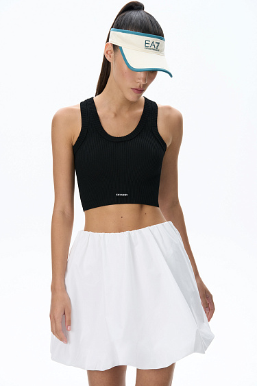 Top with branded jacquard - BRUSNIKA Women Clothes