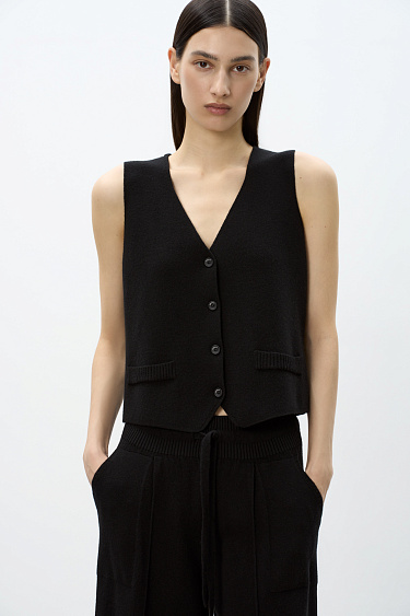 Wool and cashmere knit vest - BRUSNIKA Women Clothes