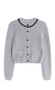 fox down cardigan with accent buttons - BRUSNIKA. Women clothes