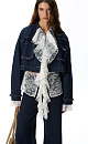 Fringed denim jacket - BRUSNIKA. Women clothes