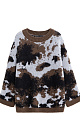 Jumper with a jacquard animalistic design - BRUSNIKA. Women clothes