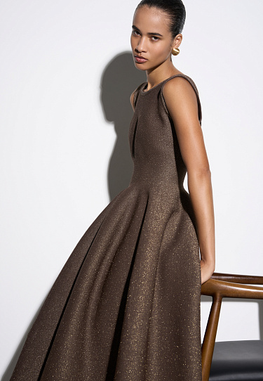 Lurex midi dress - BRUSNIKA Women Clothes