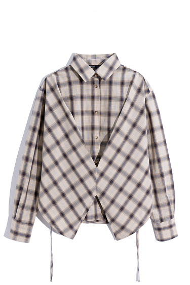 fitted shirt with a complex cut - BRUSNIKA Women Clothes