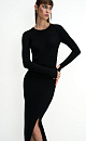 Long sleeve dress - BRUSNIKA. Women clothes