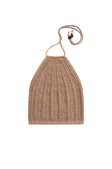 Top with an open back - BRUSNIKA Women Clothes