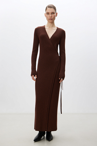 Wool and cashmere knit dress - BRUSNIKA Women Clothes