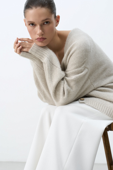Fox down cardigan - BRUSNIKA Women Clothes