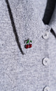 cashmere cardigan with a polo collar - BRUSNIKA. Women clothes