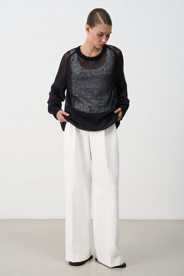 Semi-sheer jumper - BRUSNIKA Women Clothes