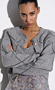 Wool and cashmere cardigan with an Argyle pattern - BRUSNIKA. Women clothes