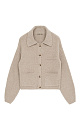Buttoned knit bomber jacket - BRUSNIKA. Women clothes