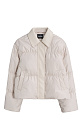 Down jacket with a turn-down collar - BRUSNIKA. Women clothes