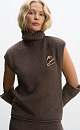 Fox Down Knitted Vest - BRUSNIKA. Women clothes