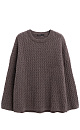 Cable-knit jumper made from 100% extrafine merino wool - BRUSNIKA. Women clothes