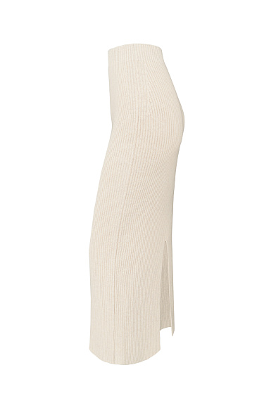 Ribbed skirt made of cashmere and wool - BRUSNIKA Women Clothes