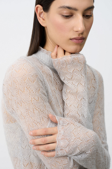 Openwork midi dress - BRUSNIKA Women Clothes
