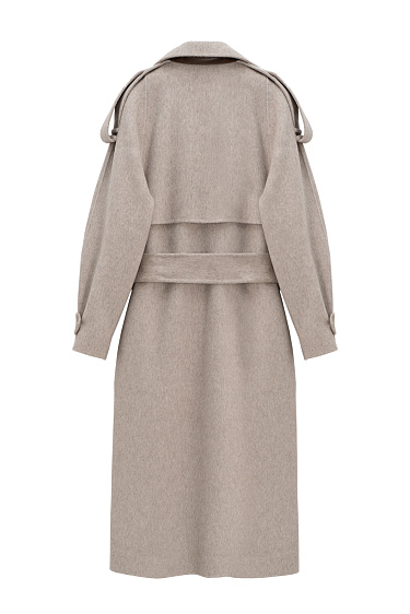 Wool coat with a yoke - BRUSNIKA Women Clothes