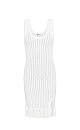 Satin fringed dress - BRUSNIKA. Women clothes