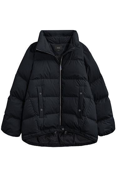 Voluminous down jacket with hood - BRUSNIKA Women Clothes