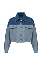 Cropped denim jacket - BRUSNIKA. Women clothes