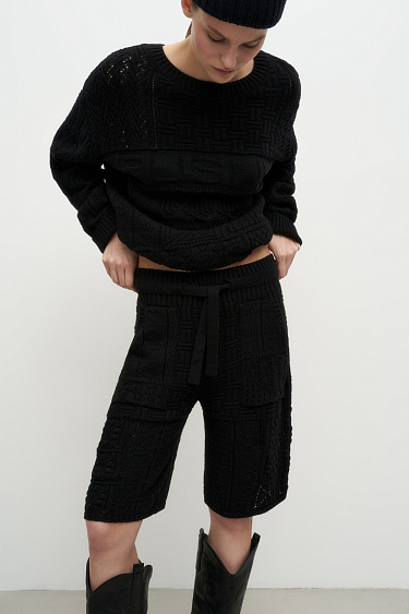 Cashmere and wool bermuda shorts - BRUSNIKA Women Clothes