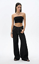 Straight jeans with fringes - BRUSNIKA. Women clothes