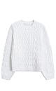 Knitted jumper with braids - BRUSNIKA. Women clothes