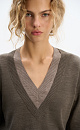 V‑neck longsleeve - BRUSNIKA. Women clothes