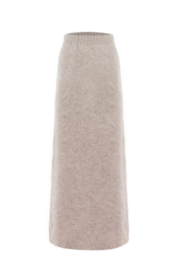 Alpaca wool maxi skirt - BRUSNIKA Women Clothes