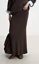 Ribbed maxi skirt - BRUSNIKA. Women clothes