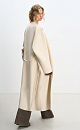 Wool coat with an asymmetrical lapel - BRUSNIKA. Women clothes