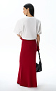 Maxi skirt made of fox fur - BRUSNIKA. Women clothes