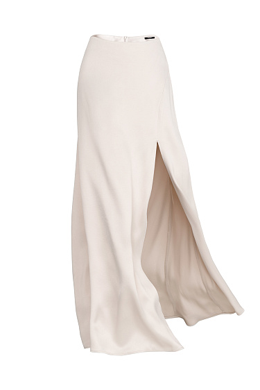 Slit satin skirt - BRUSNIKA Women Clothes